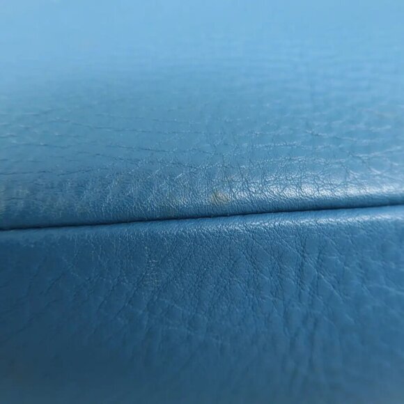 100% Authentic PRADA Blue Leather Shoulder Bag 613-082824 - Picture 9 of 12